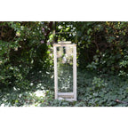Lanterne carré en verre grand modèle 25x25x71cm AULICA