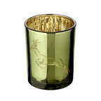 Lanterne en verre Cerf courant noir mat H 13 cm EDZARD-SHOP.com