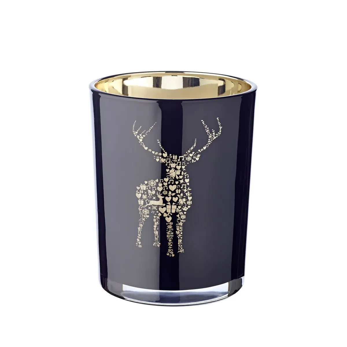 Lanterne en verre Fancy noir H 13 cm EDZARD-SHOP.com