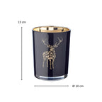 Lanterne en verre Fancy noir H 13 cm EDZARD-SHOP.com