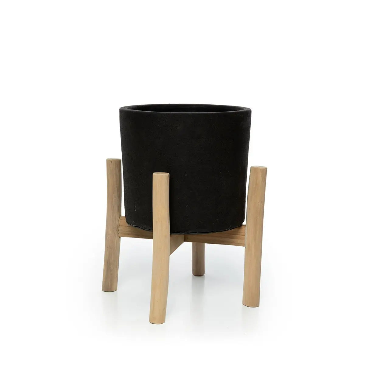 Le Charcoal Low - Noir Naturel - S Bazar Bizar Living