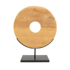 Le Disque en Teck sur Pied - L Bazar Bizar Living