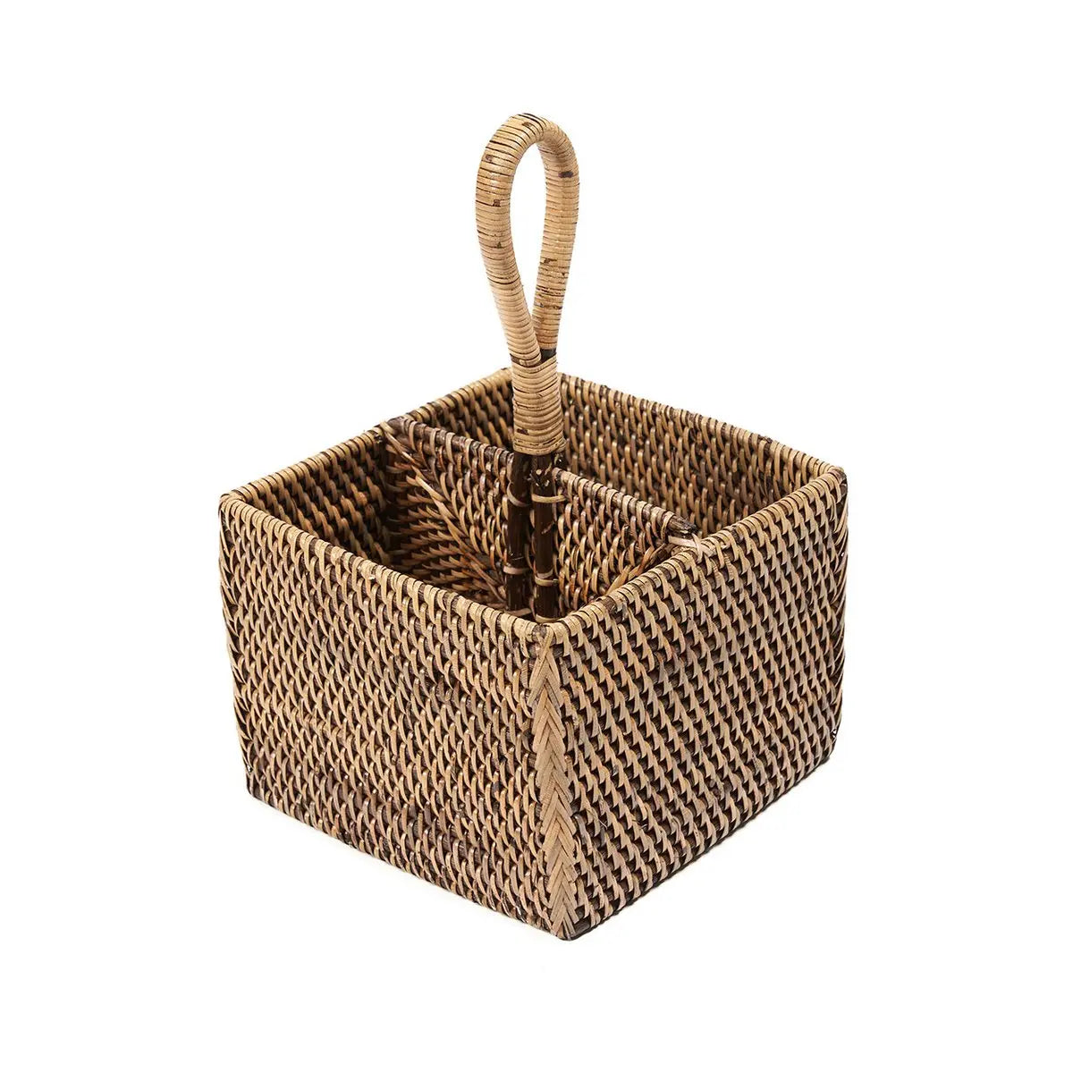 Le Range-Couverts en Rotin N°2 - Marron Naturel Bazar Bizar Living