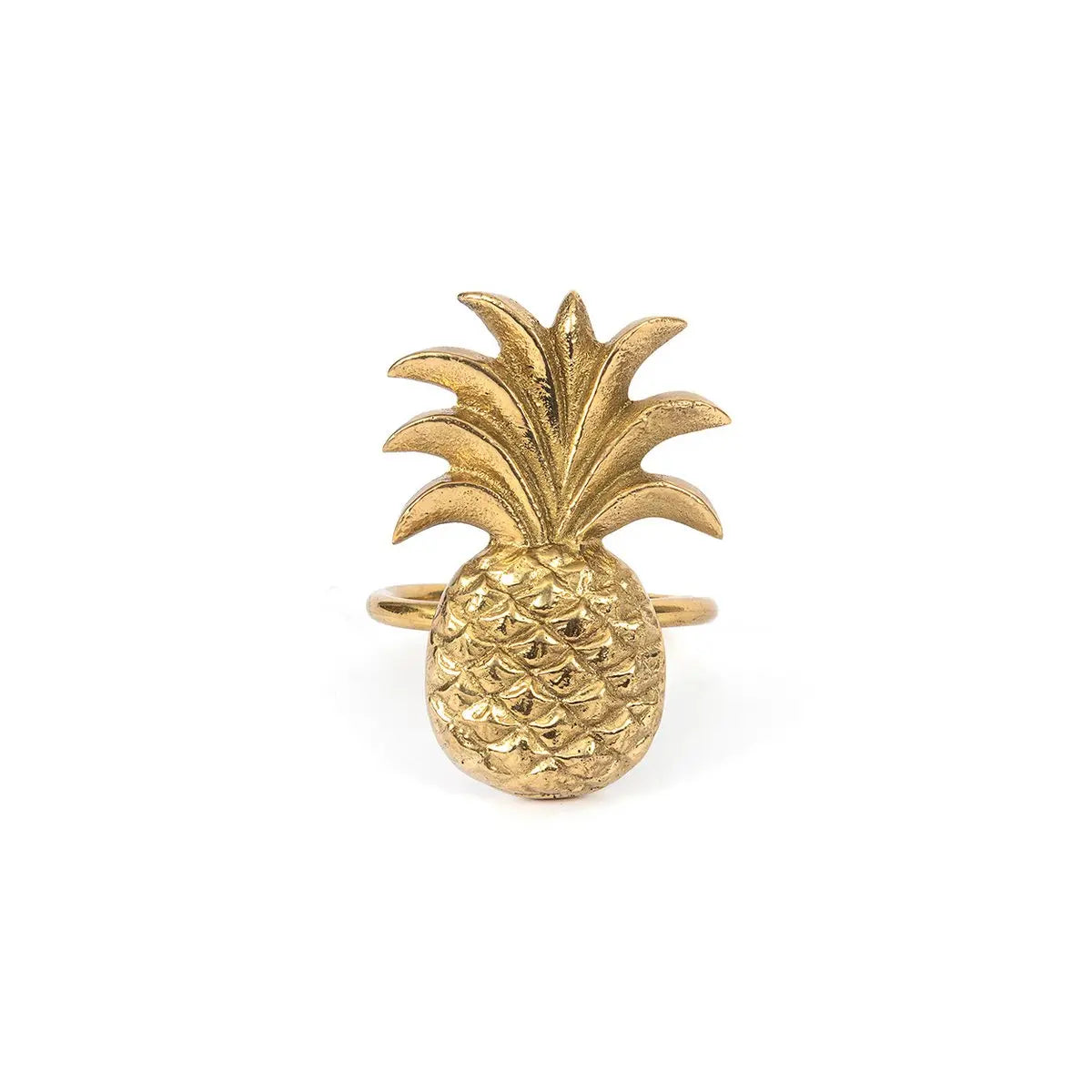 Le Rond de Serviette Ananas - Or Bazar Bizar Living