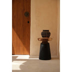 Le Vase Belly - Noir Naturel - M Bazar Bizar Living