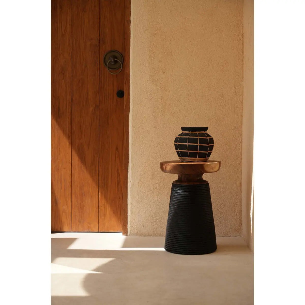 Le Vase Belly - Noir Naturel - M Bazar Bizar Living