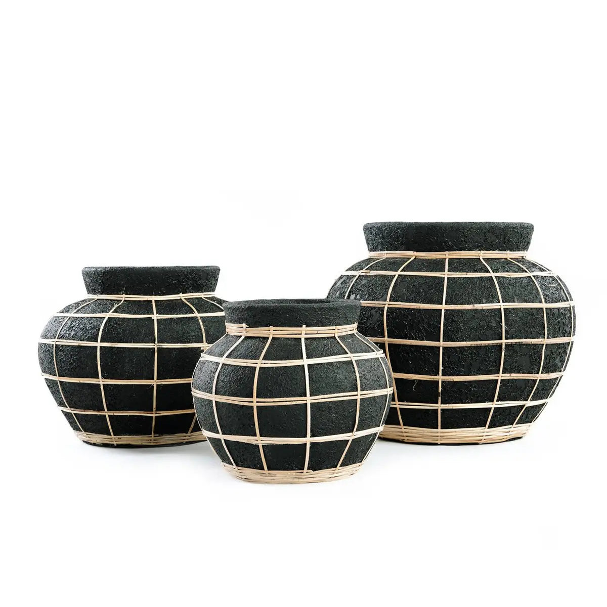 Le Vase Belly - Noir Naturel - M Bazar Bizar Living