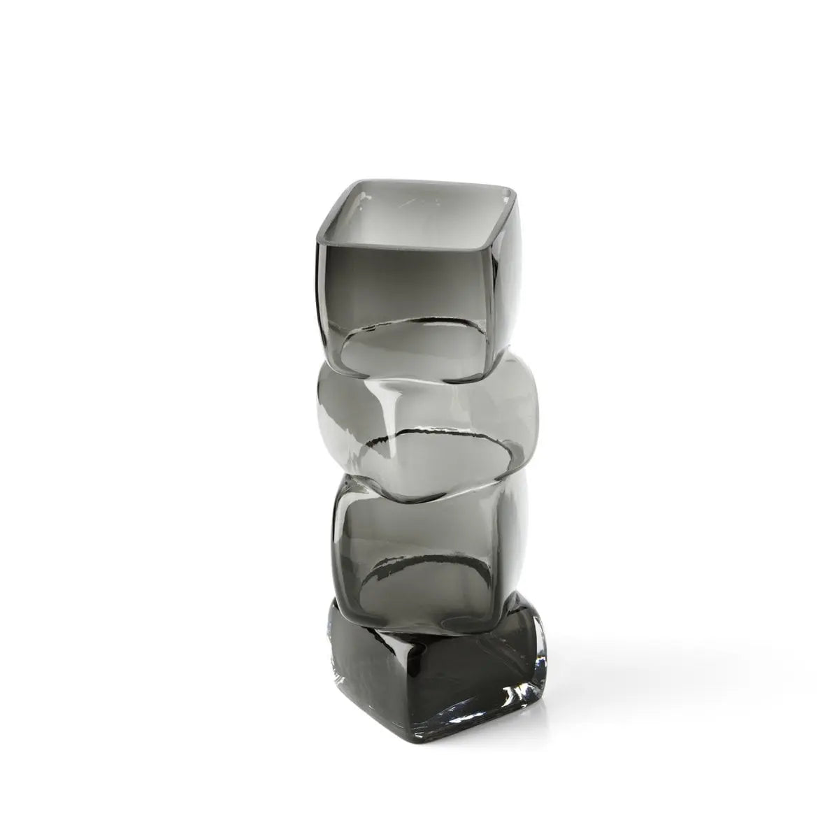 Le Vase Cubes - Gris Foncé - L Bazar Bizar Living
