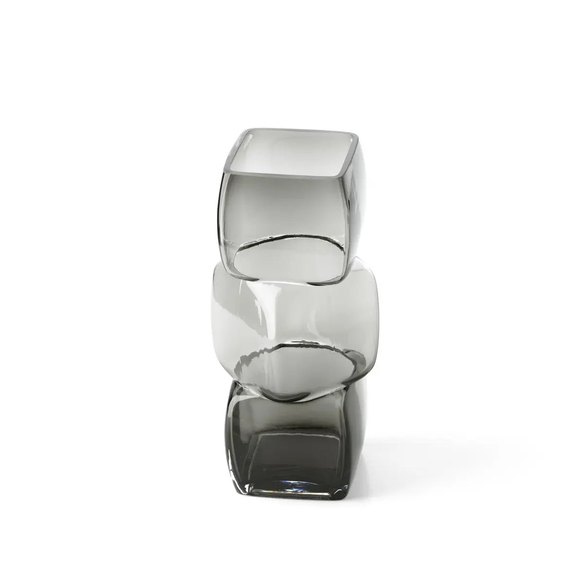 Le Vase Cubes - Gris Foncé - M Bazar Bizar Living