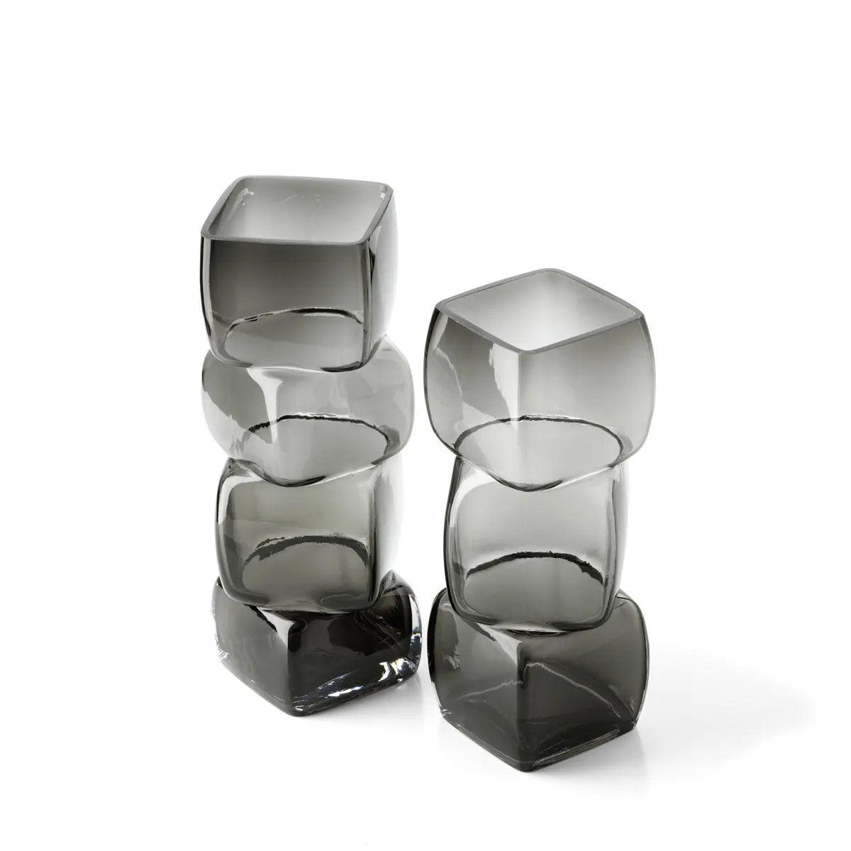 Le Vase Cubes - Gris Foncé - M Bazar Bizar Living