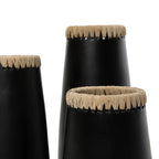 Le Vase Sneaky - Noir Naturel - S Bazar Bizar Living