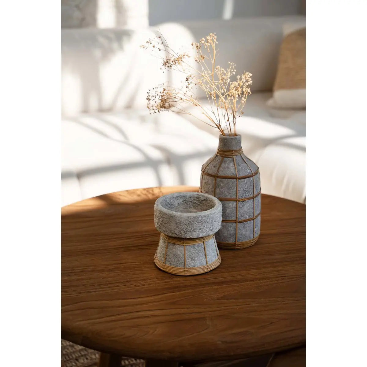 Le Vase Whoopy - Béton Naturel - L Bazar Bizar Living