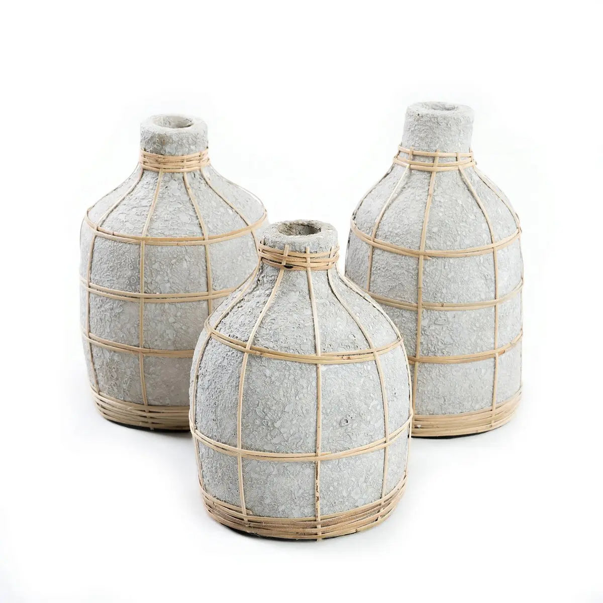 Le Vase Whoopy - Béton Naturel - L Bazar Bizar Living