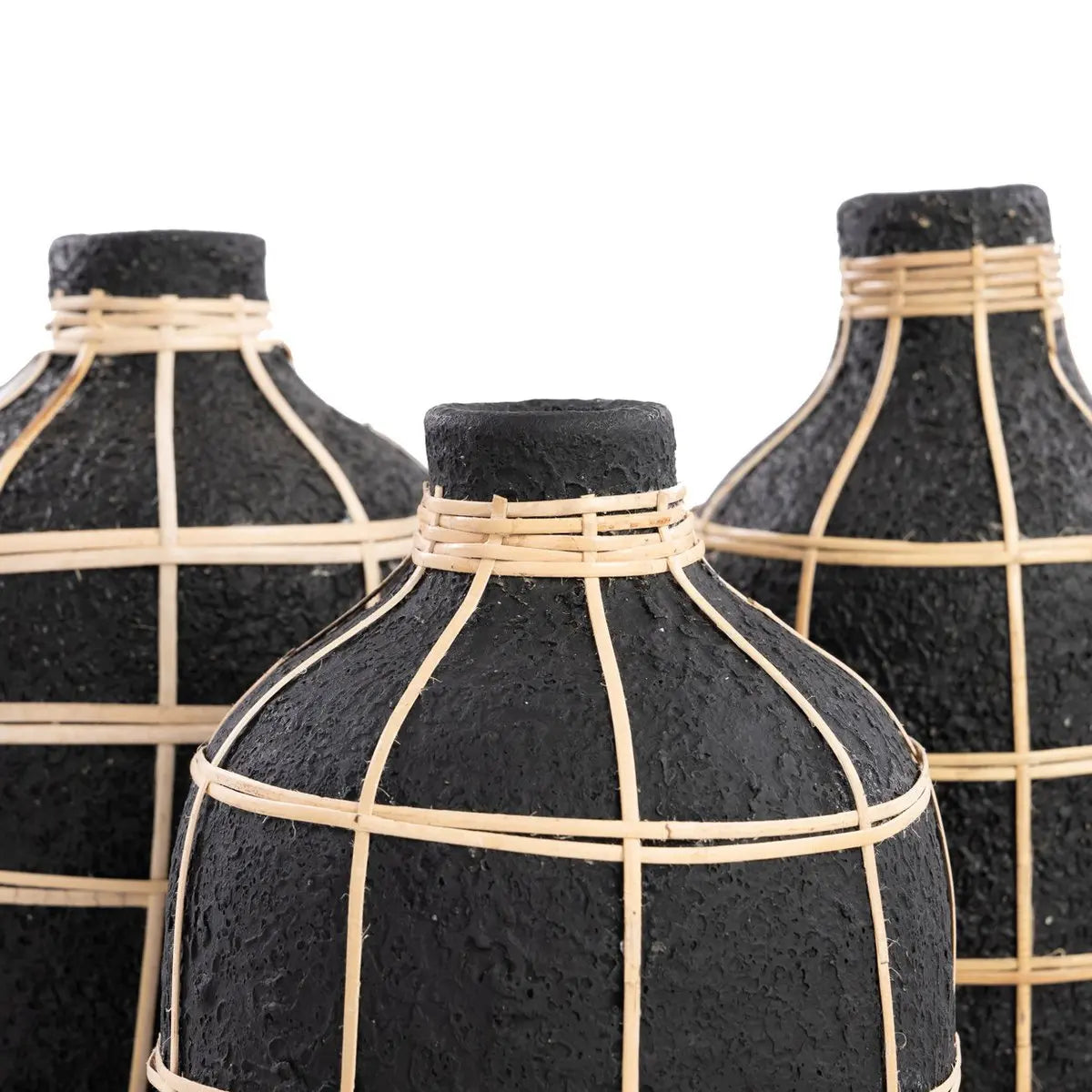 Le Vase Whoopy - Noir Naturel - L Bazar Bizar Living