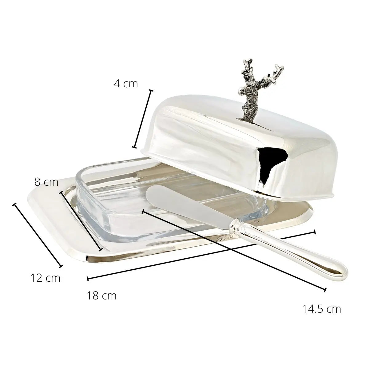 Le beurre peut certifier avec un couteau (L 18 cm) EDZARD-SHOP.com