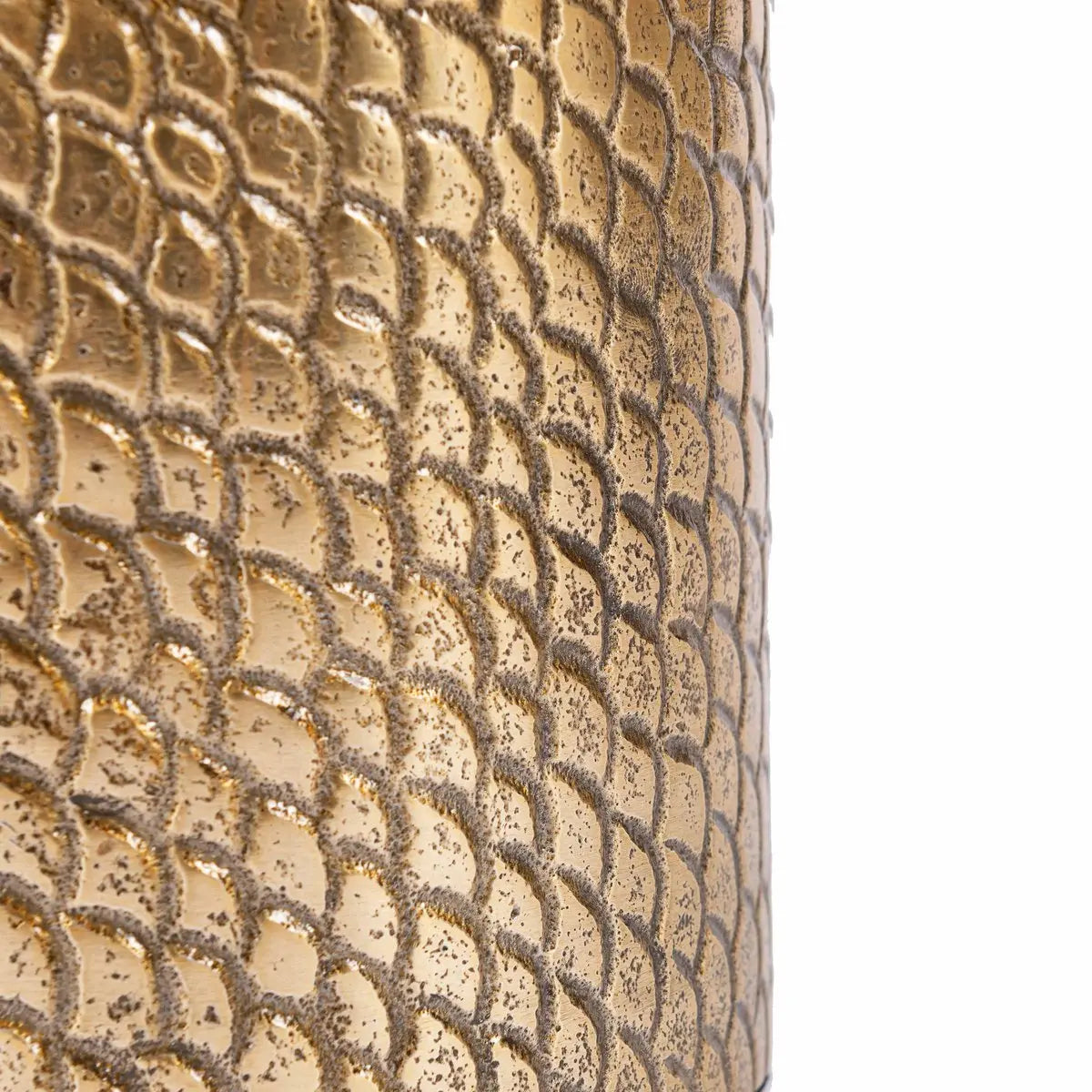 Le bougeoir Croco - Brass - L Bazar Bizar Living