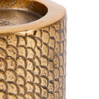 Le bougeoir Croco - Brass - L Bazar Bizar Living