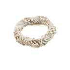 Le rond de serviette en perles - Blanc Bazar Bizar Living