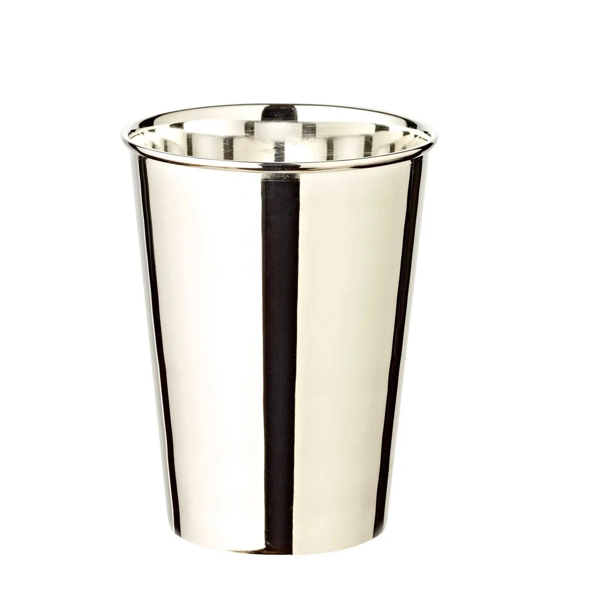 Lot de 2 mugs Mido, H 10 cm, métal argenté élégant EDZARD-SHOP.com