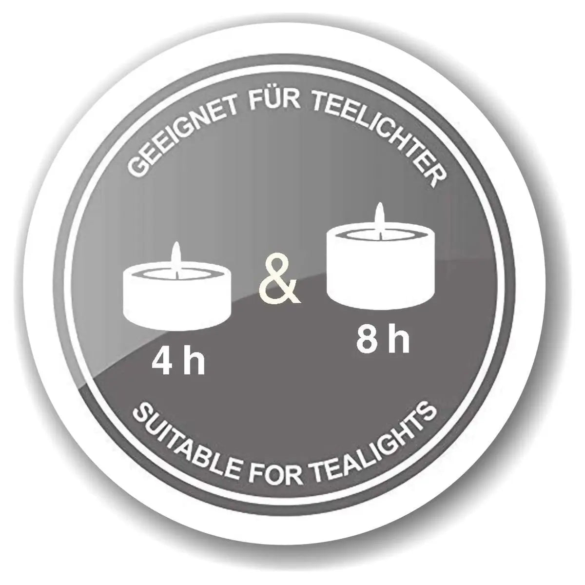 Lot de 2 verres à bougie Monty (hauteur 8 cm, ø 7,5 cm), lanterne avec motif ski, or/noir EDZARD-SHOP.com