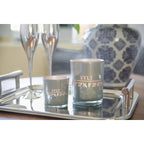 Lot de 2 verres à bougie Sylt (hauteur 8 cm, ø 7,5 cm) en gris, lanterne élégante aux coordonnées Sylt EDZARD-SHOP.com