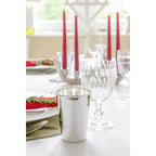Lot de 4 mugs Mido, H 10 cm, argenté élégant, anti-ternissement EDZARD-SHOP.com