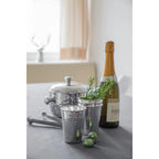 Lot de 4 mugs Mido, H 10 cm, argenté élégant, anti-ternissement EDZARD-SHOP.com