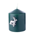 Lot de 4 piques bougies lapin (hauteur 4 cm), aluminium nickelé EDZARD-SHOP.com