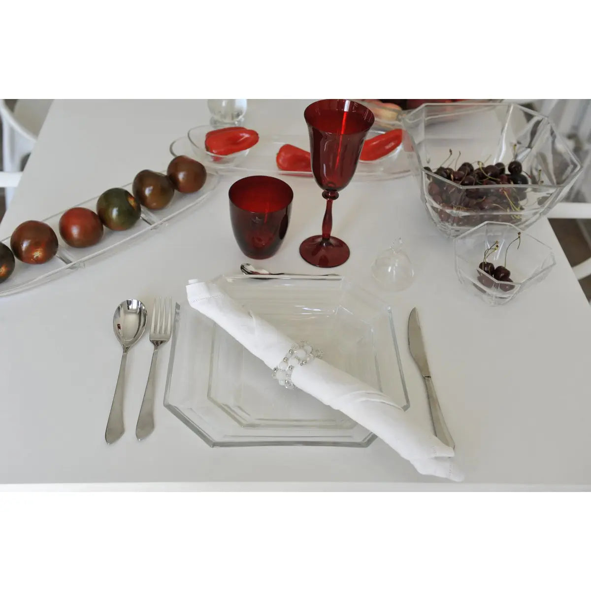 Lot de 4 ronds de serviettes bracelets AULICA