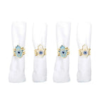 Lot de 4 ronds de serviettes mains fatma AULICA
