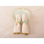 Lot de 4 ronds de serviettes mains fatma AULICA