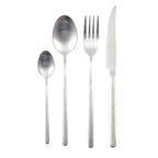 Ménagère 24 pièces argent mat AULICA