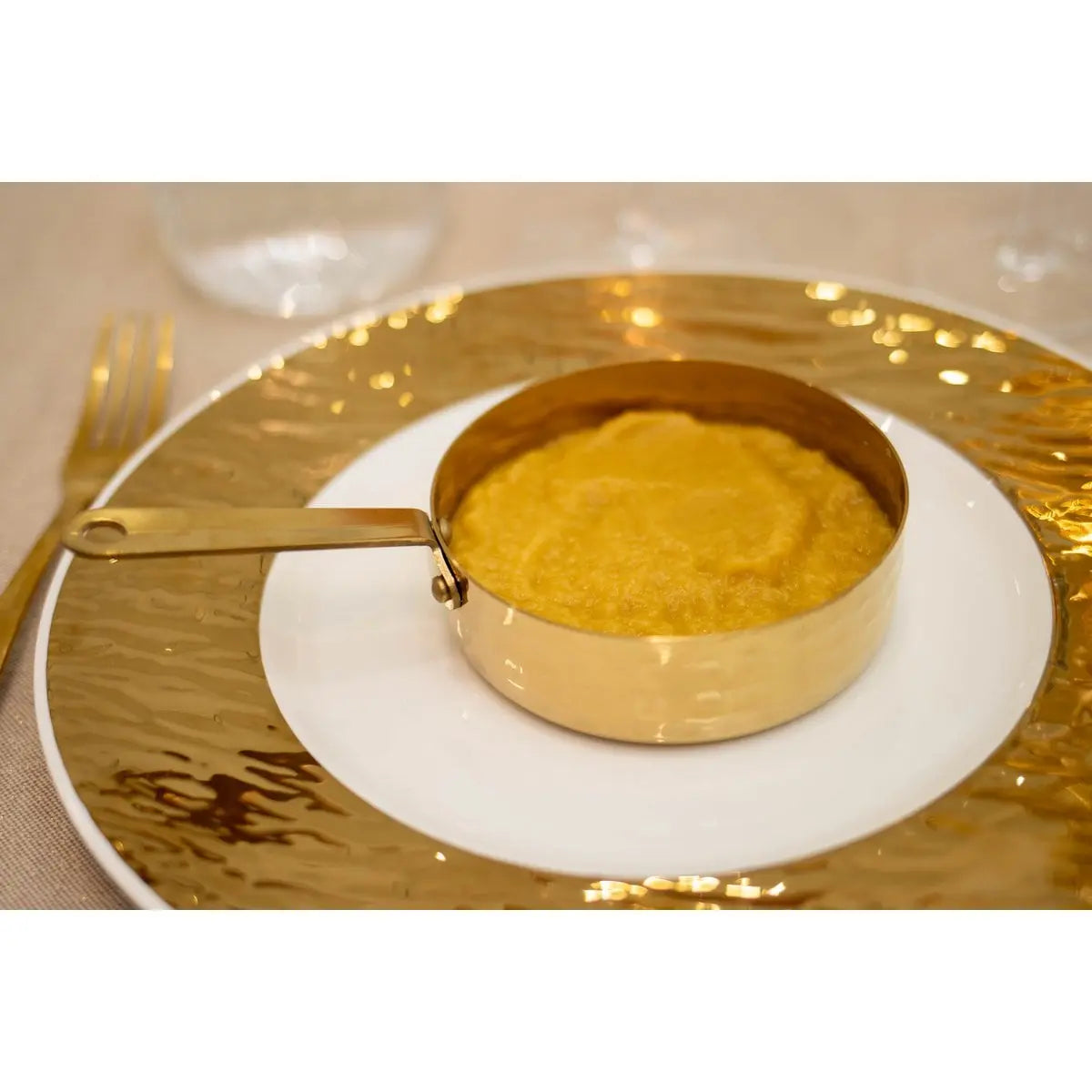 Mini casserolette dorée 10.5x10.5x3.5cm AULICA