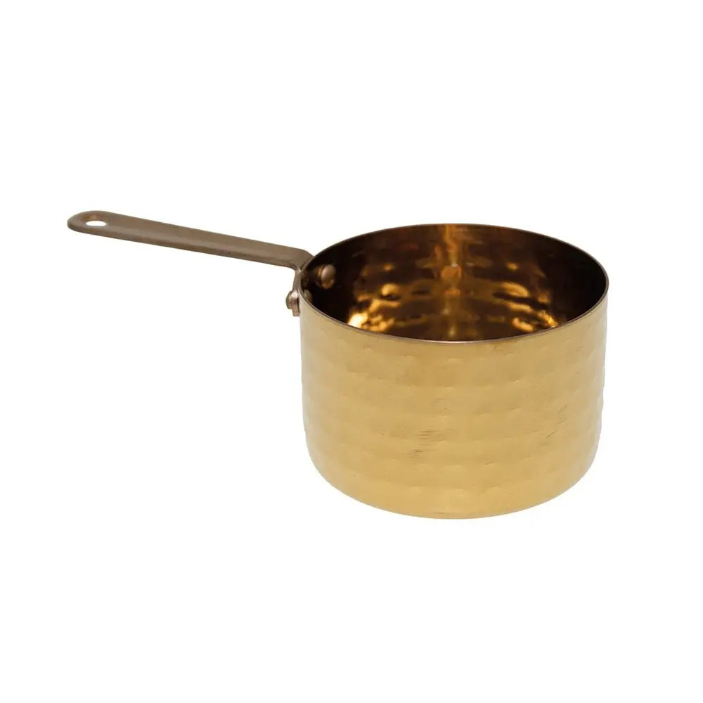 Mini casserolette dorée haute 9x9x6cm AULICA