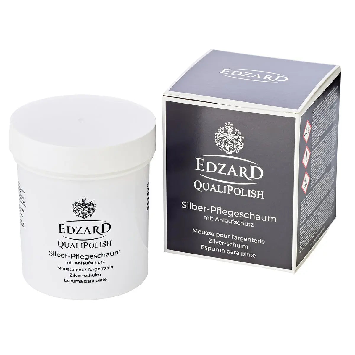 Mousse de soin EDZARD QualiPolish® argent avec protection contre le ternissement, contenu 200 grammes EDZARD-SHOP.com