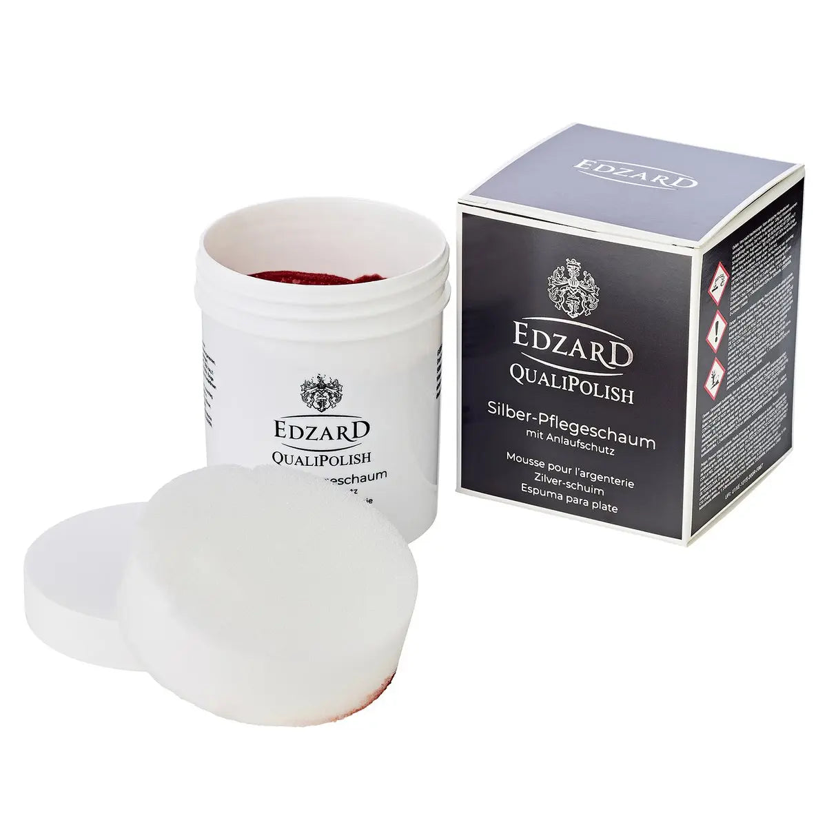 Mousse de soin EDZARD QualiPolish® argent avec protection contre le ternissement, contenu 200 grammes EDZARD-SHOP.com