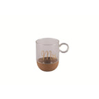 Mug en verre fond liège "Mrs" AULICA