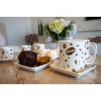 Mugs grain de café - lot de 4 AULICA