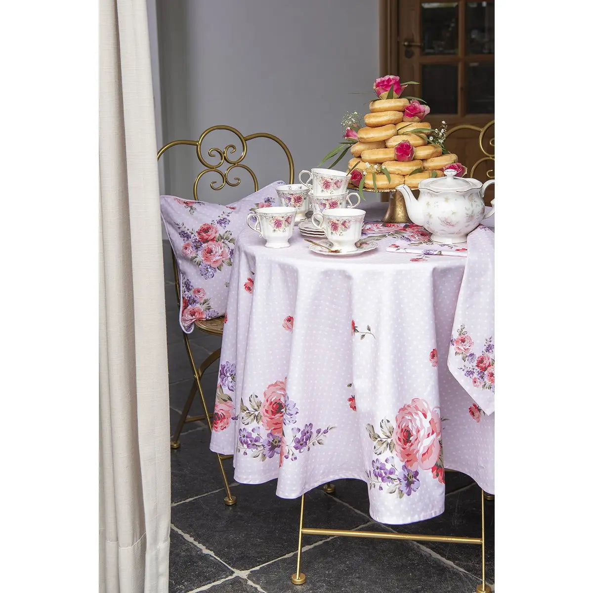 Nappe Ø 170 cm nappe rose rose rose rose Clayre & Eef.