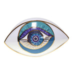 Oeil décoratif turquoise 20x12x13.5cm AULICA