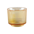 Photophore nervure ambre h10 cm AULICA
