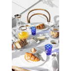 Pichet EDZARD Olivia, verre cristal soufflé à la bouche avec rebord en platine, hauteur 16 cm, capacité 1,0 litre EDZARD-SHOP.com