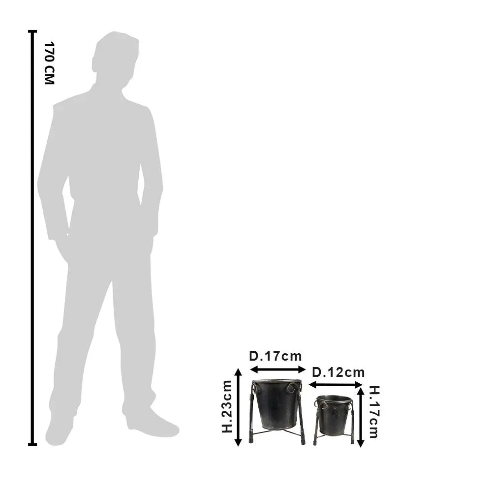 Plantwood (ensemble de 2) Ø 17x23 / Ø 12x17 cm Clayre & Eef.