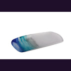 Plat à cake rectangulaire océan 28x14cm AULICA