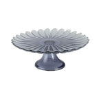 Plat à gâteaux sur pied bleu 21cm - printemps AULICA