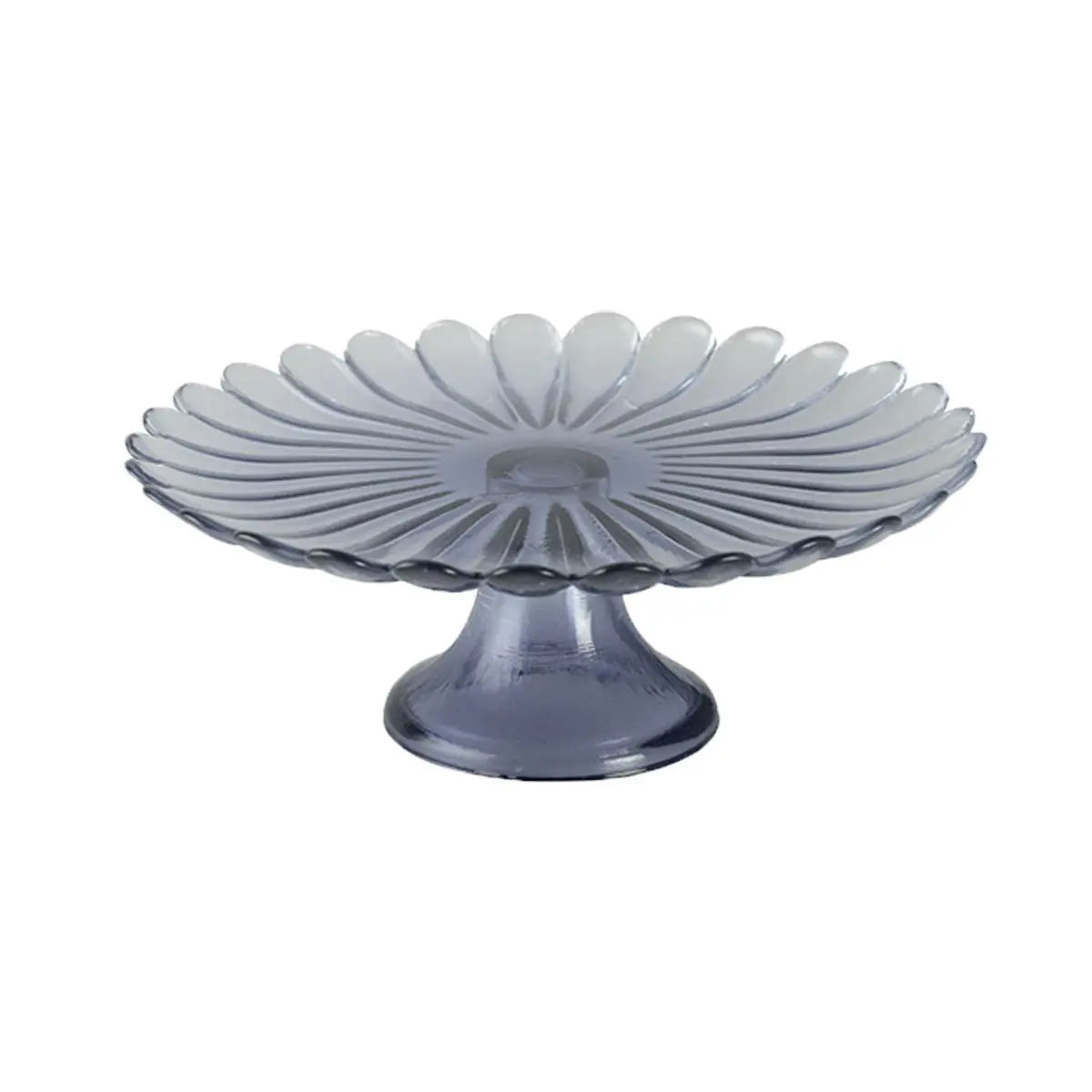Plat à gâteaux sur pied bleu 21cm - printemps AULICA