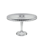 Plat à tarte sur pied en verre grand modèle 32x32x21cm AULICA