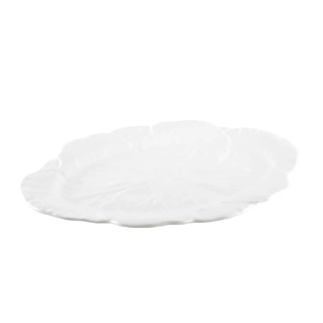 Plat ovale blanc en mélamine 50x40x2cm AULICA