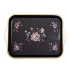 Plateau 38x27x2 cm Plastique Noir Clayre & Eef.