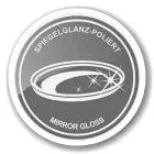Plateau Alaska (ø 40 cm) rond, acier inoxydable poli brillant, plateau de service, plateau décoratif EDZARD-SHOP.com
